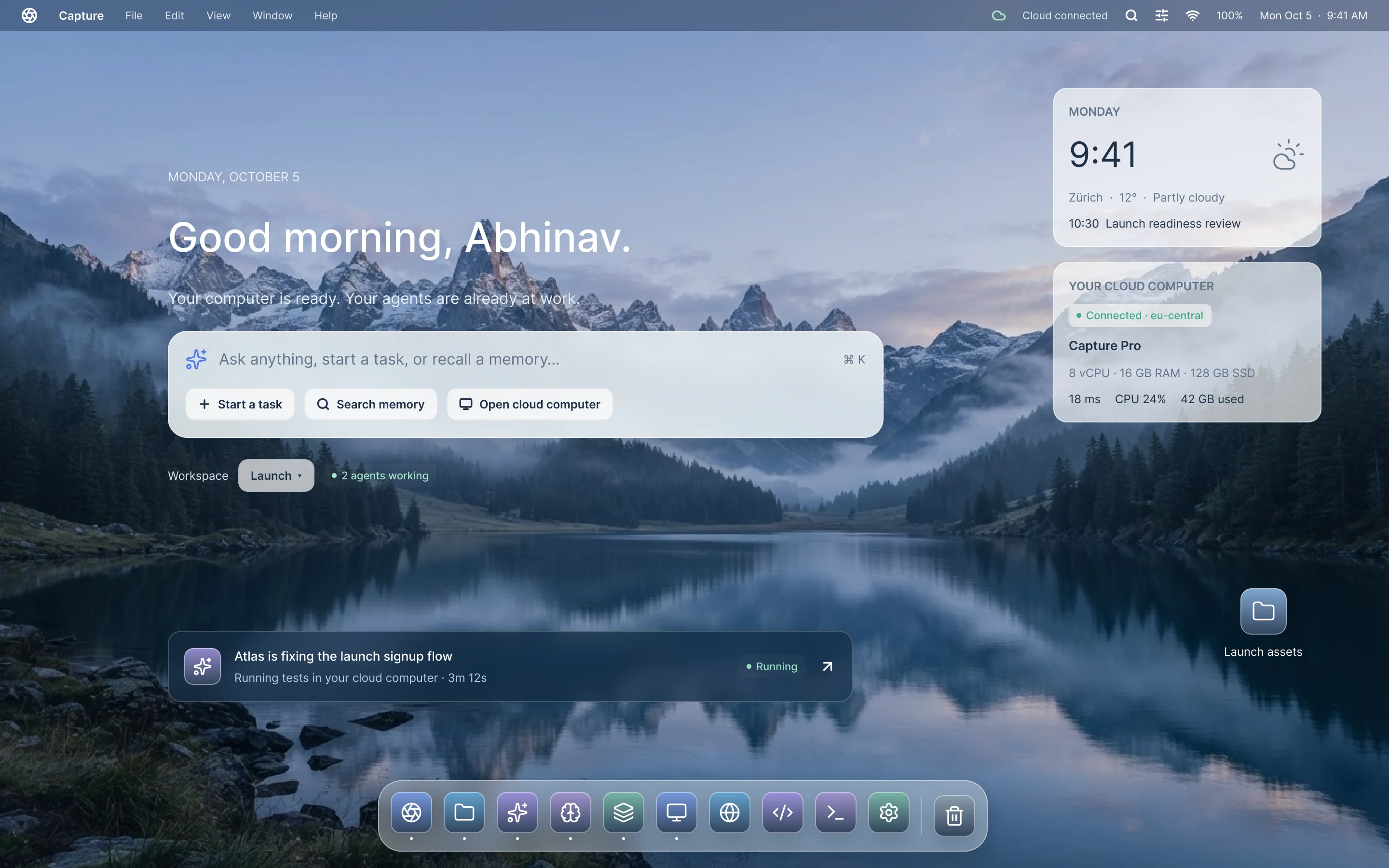 1. Desktop — Clean Meadow